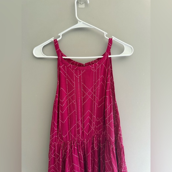 Torrid Dress & Kimono Cardigan Womens SZ 2 1/2 Pink Flowy MIDI Draped Front - Picture 4 of 14